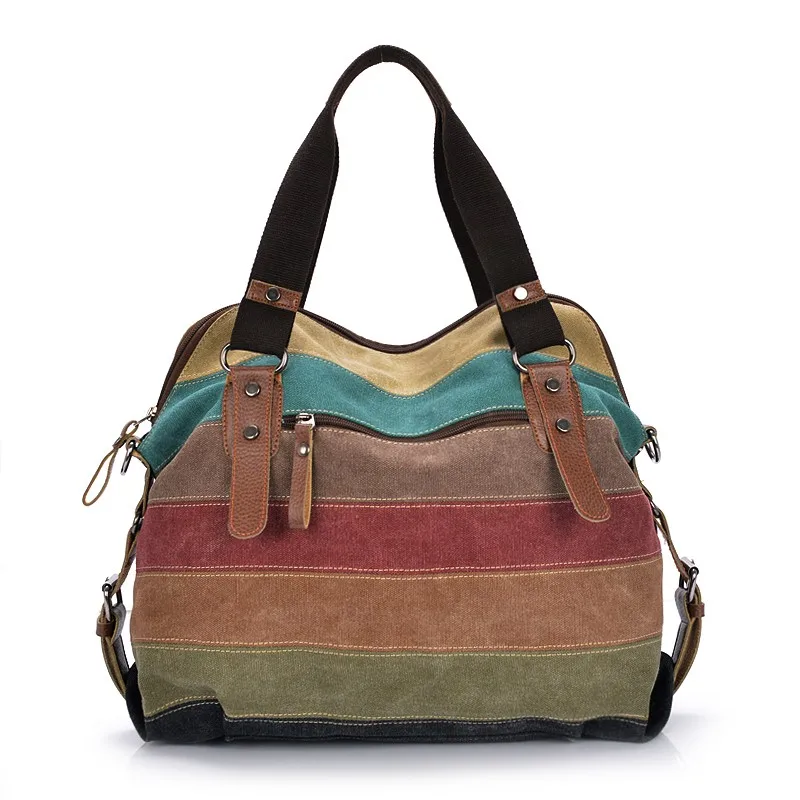 
2019 China supplier cheap wholesale Durable bags fashion design canvas lady handbag 