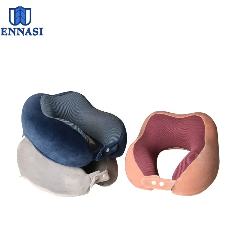 Neck Rest Pillow Soft Newly Airplane Car U Shape Memory Foam Travel CE 100% Polyester Adults Grade a 1 Pc/ PE Bag with No Logo