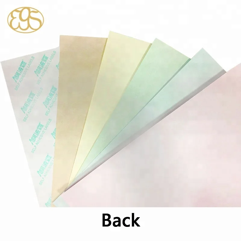 A4 multi color self adhesive printing label paper