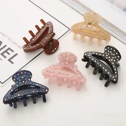 Fashion New Design Women Hair Accessories Plastic Hair Claw Clips Women Thick Crystal Hair Claw Clamps For Gifts