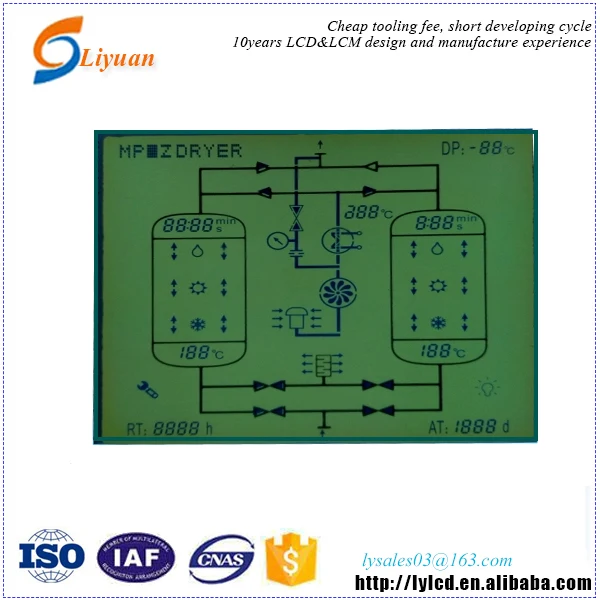 Standard micro display lcd panel manufacturer list for e paper