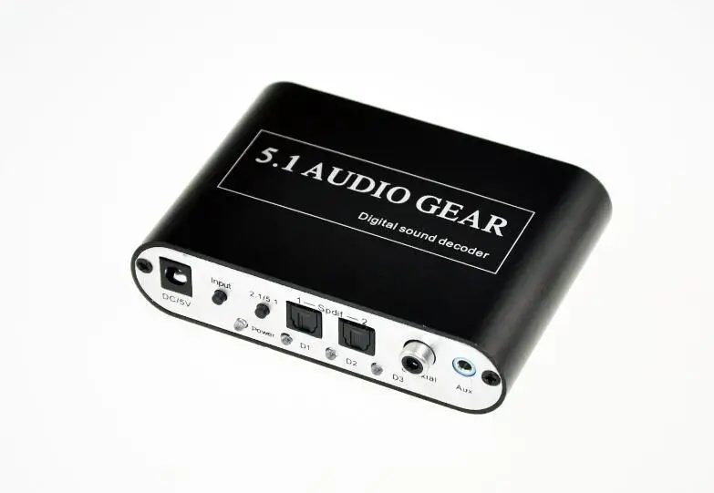 5.1 Audio Decoder Convert DTS/AC3 digital audio to analog 5.1 audio or stereo audio