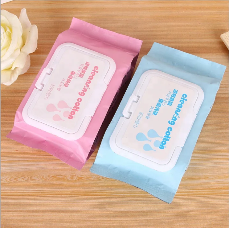 lady facial makeup remover wipes OEM wet wipes