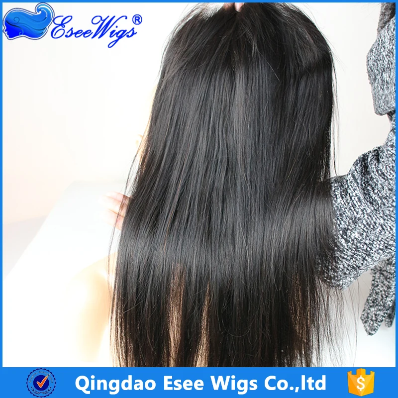 
Factory price 8a grade lace front wig straight human hair Full Lace wigs for black women 