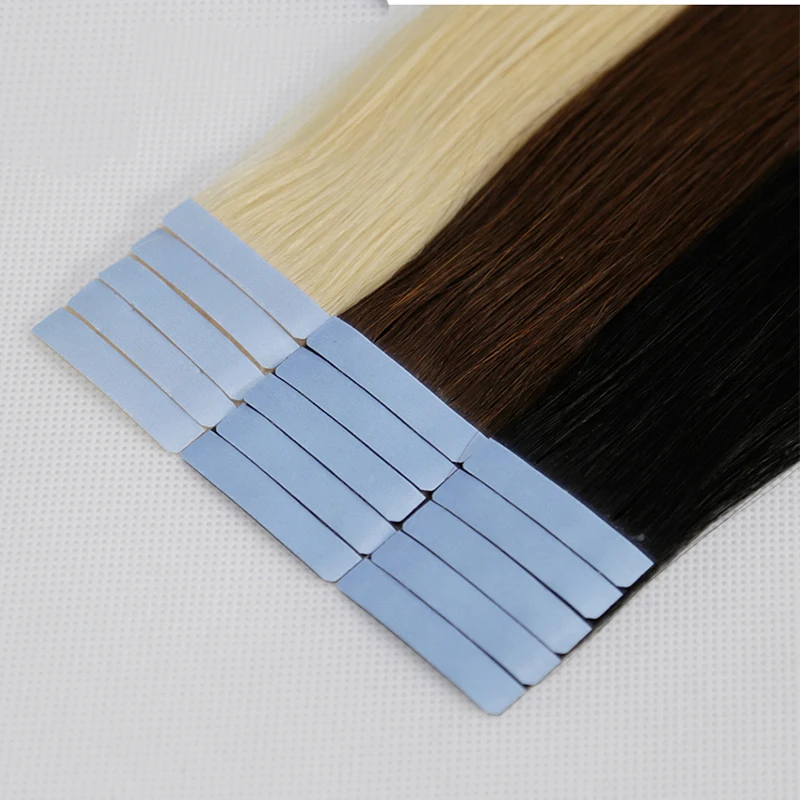 100 human hair double drawn invisible tape hair extensions
