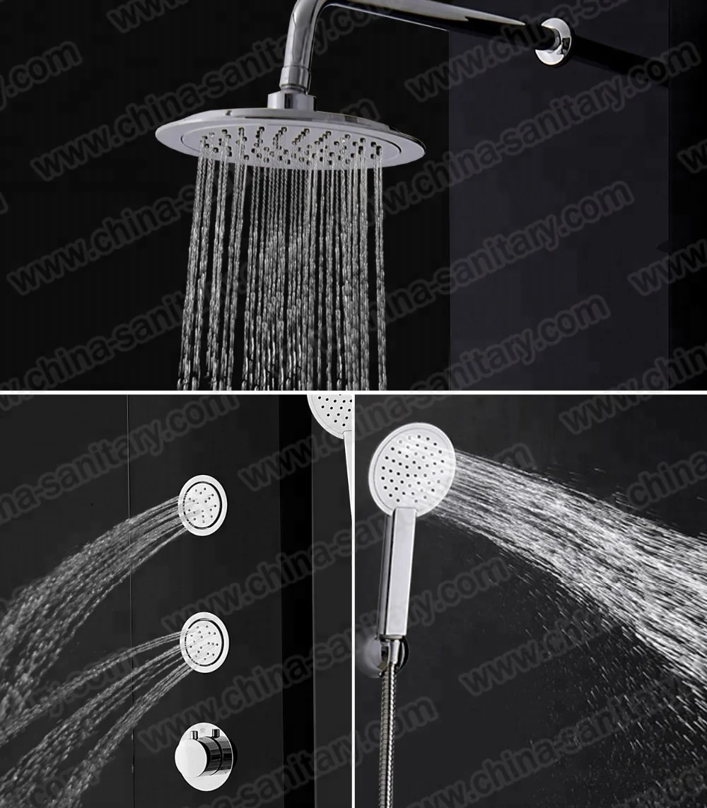 
hot sell promotional sanitary ware water proof functional rainfall shower panel 