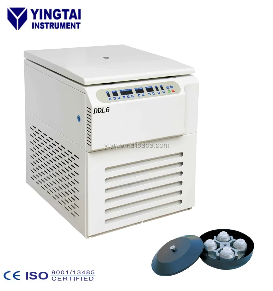 6000rpm Large capacity 4x1000ml refrigerated blood centrifuge machine for blood bank