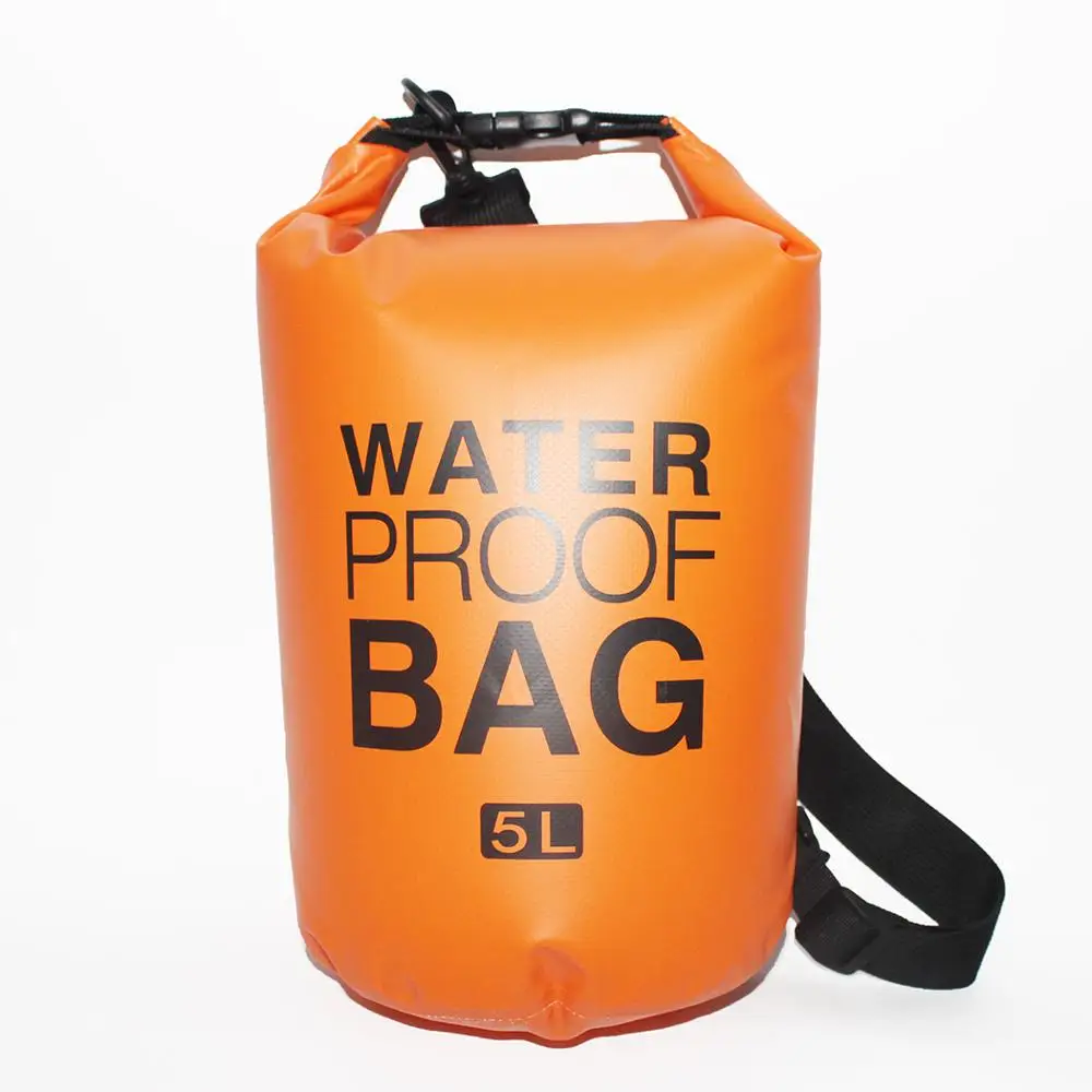 500D PVC Tarpaulin Material Roll Top Dry Tube Outdoor Sports Waterproof  Dry bag