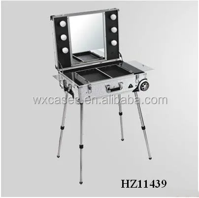 professional makeup trolley case with light rolling makeup case with lights From Manufacturer Winx Foshan,Guangdong,China