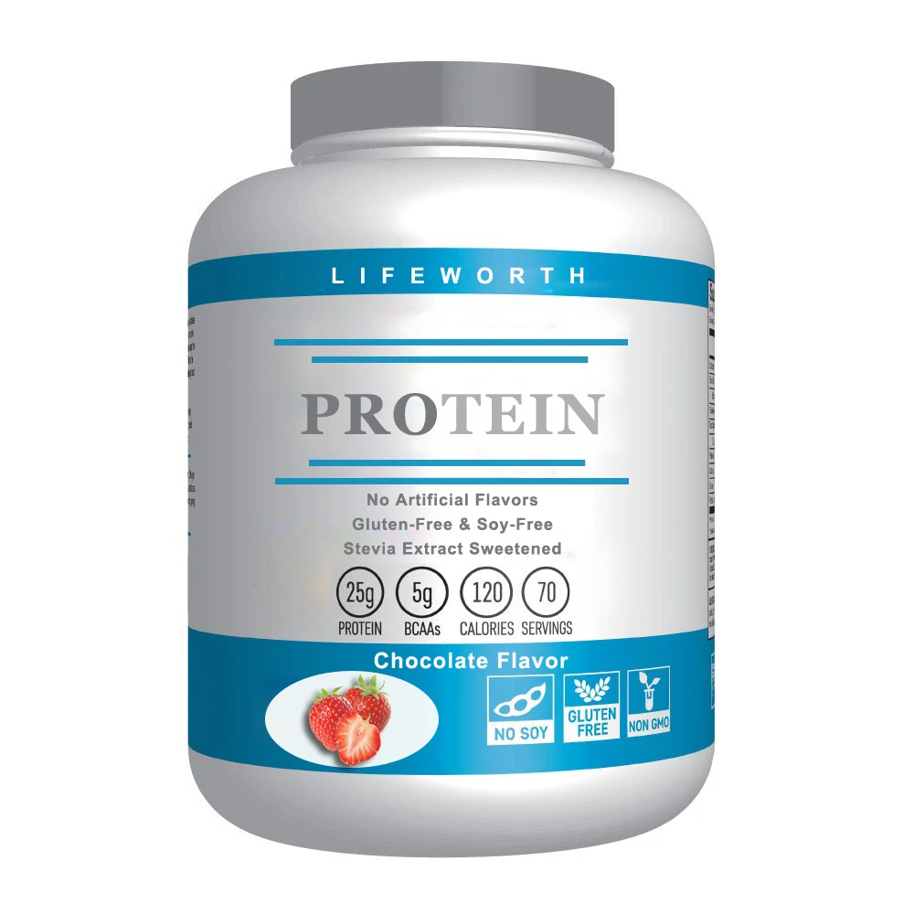 Молочный протеиновый изолированный порошок фирменной торговой марки Lifeworth