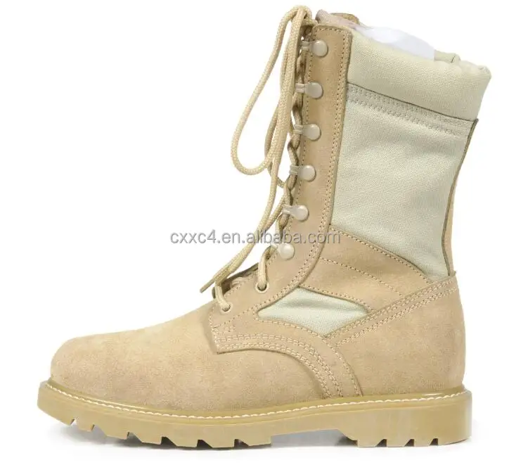 Suede Tactical Boots with Rubber Panama Sole Desert Boots