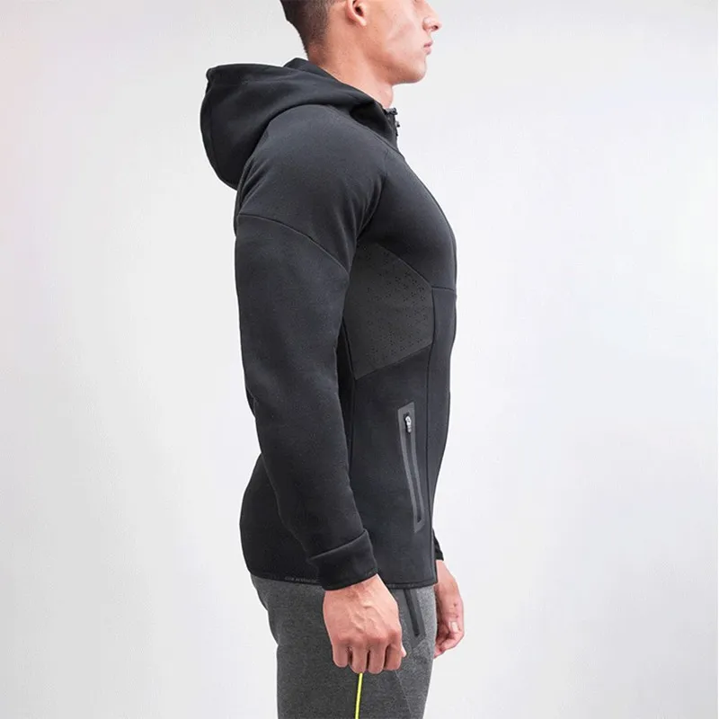 2019 New Arrival Custom Fitness Hoodie Men Hooded Sweatshirt