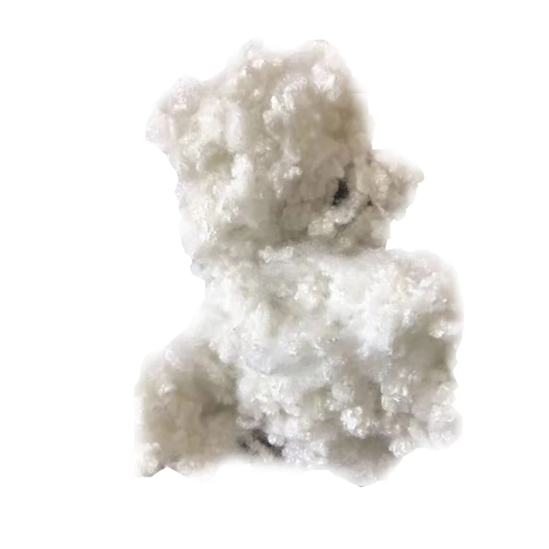 7D low melt hcs recycle hollow siliconized fiber with good quality