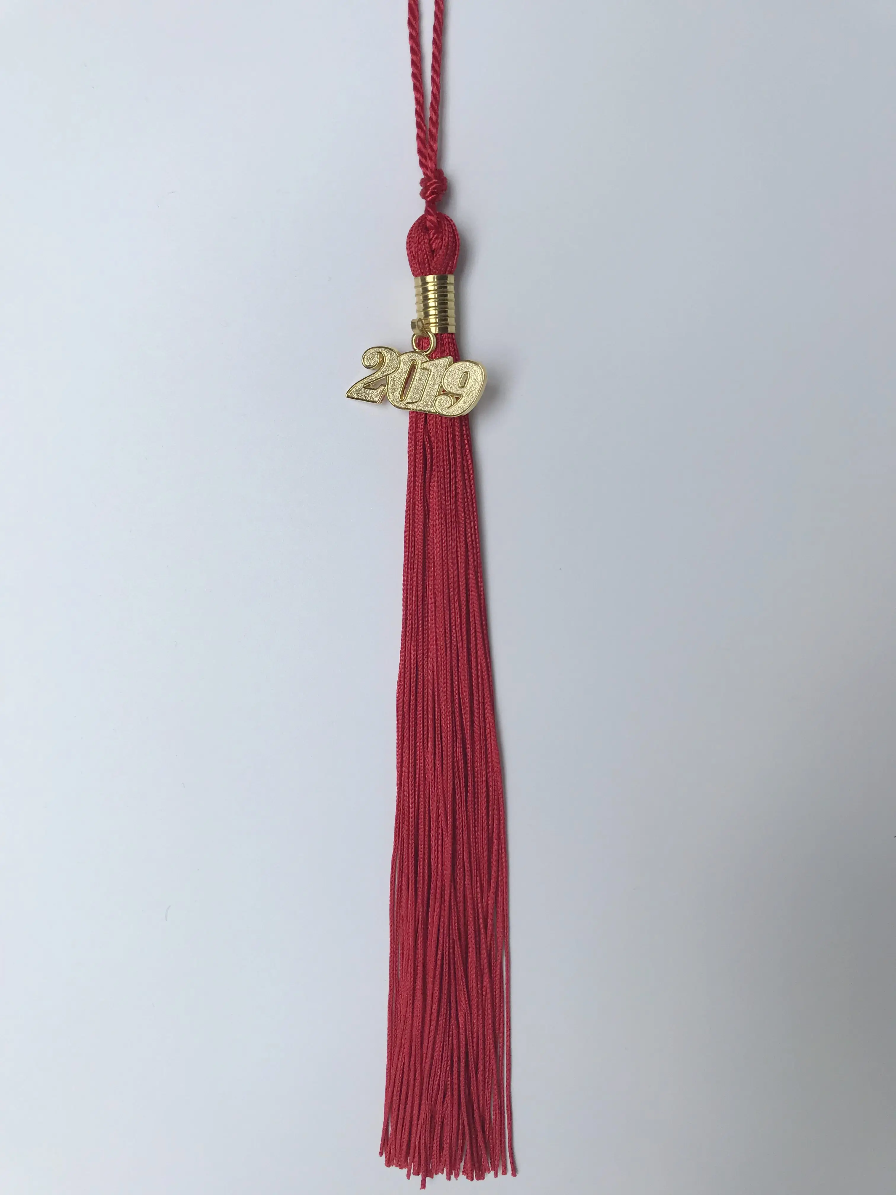 
2019 Hot Sale Graduation Cap Tassel with Year Charm total 42CM 