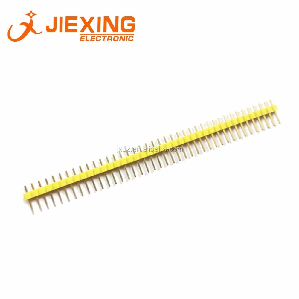 2.54mm 1X40pin Colorful pin header gold plated RoHs Black/White/Red/Yellow/Green/Blue
