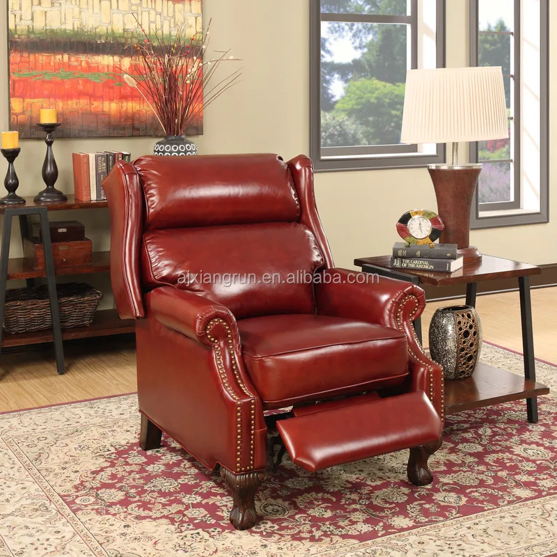 New Classical American Living Room Leather Tiger Chair Soft Comfortable Leisure Sofa