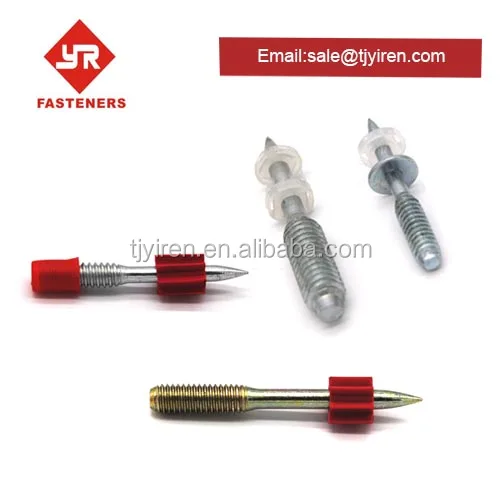 M8 threaded stud drive pins with Knurled shank
