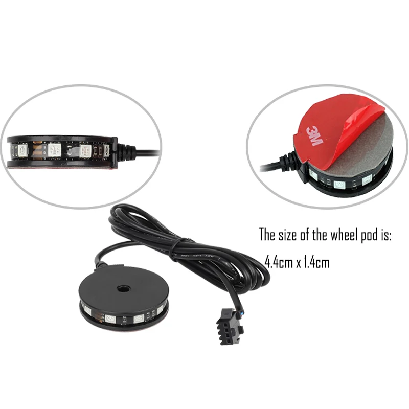 2pc LED Motorcycle Wheel Light Custom Glow Pod Accent Bike Light for motorcycle ,ATV,Car
