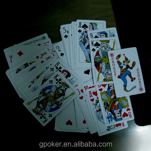 paper poker playing card sold to Russia