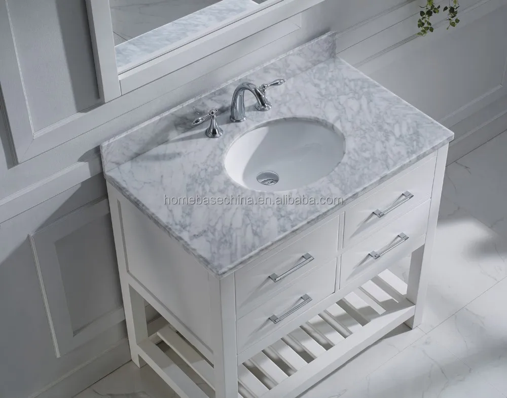
Northern USA Bathroom Vanity with Marble TOP 