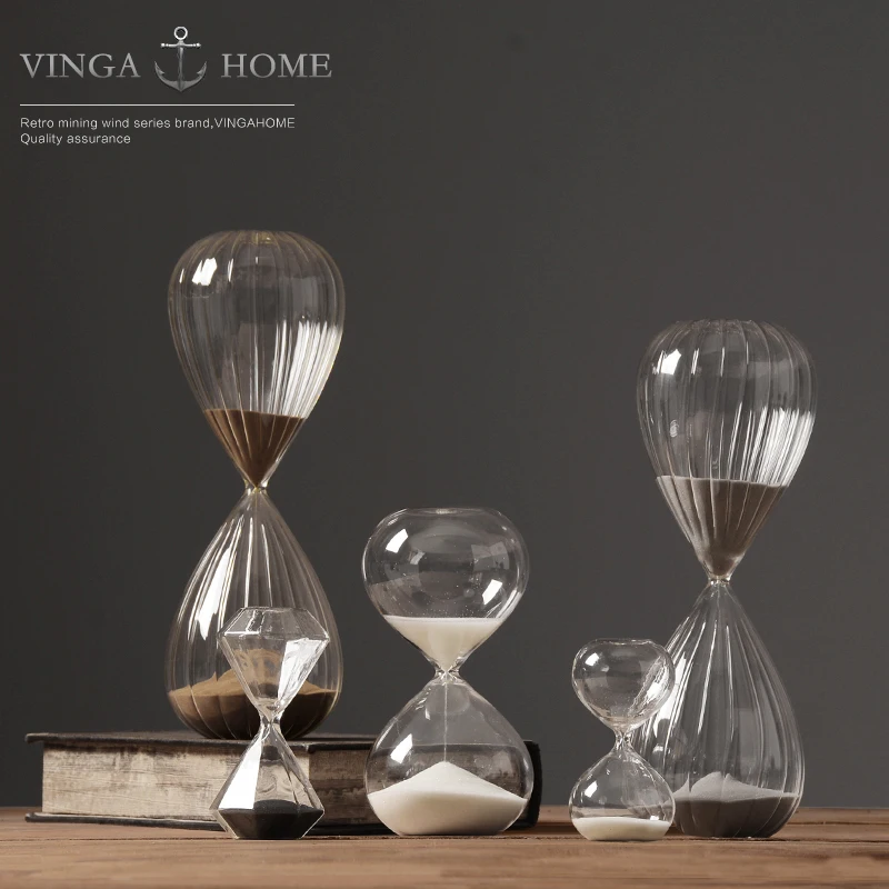5 minutes 30 minutes creative Glass Hourglass Timer