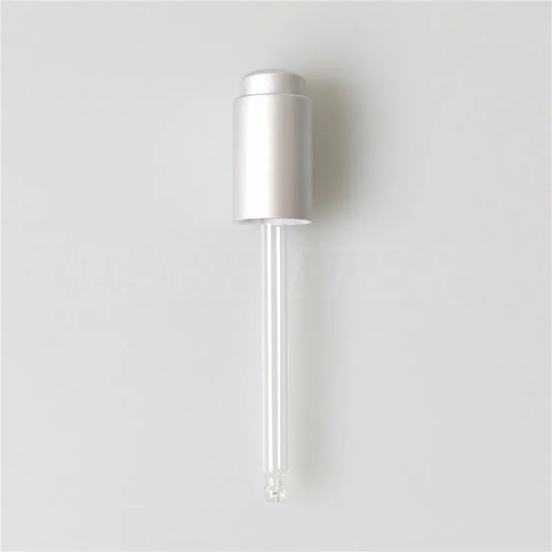 24/410 anodized aluminum push button dropper cap for bottle