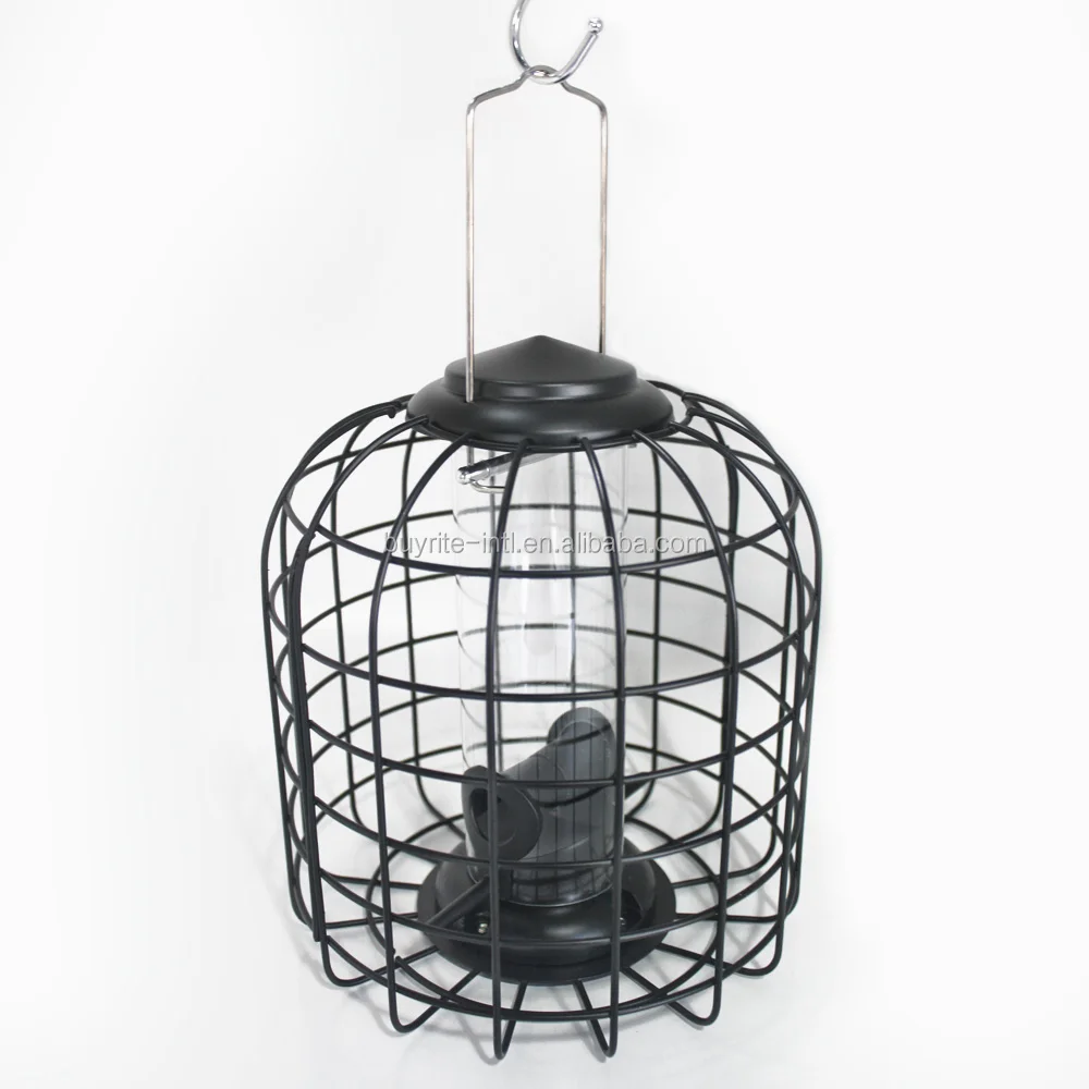 Small traditional Powder coating Metal Squirrel Proof Mixed Seed Bird Feeder