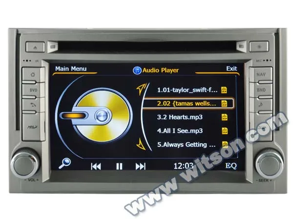 WITSON 2 DIN автомобильный DVD для HYUNDAI ILOAD(2007-2012) A8 автомобиль с платформой Чипсет S100