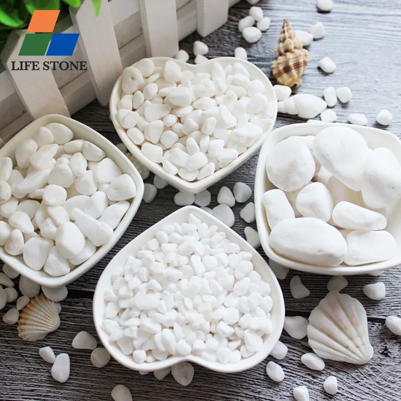 wholesale natural white pebble stone
