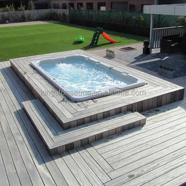 fiberglass pool,mini outdoor swimming pool,endless swim spa outdoor JCS-15
