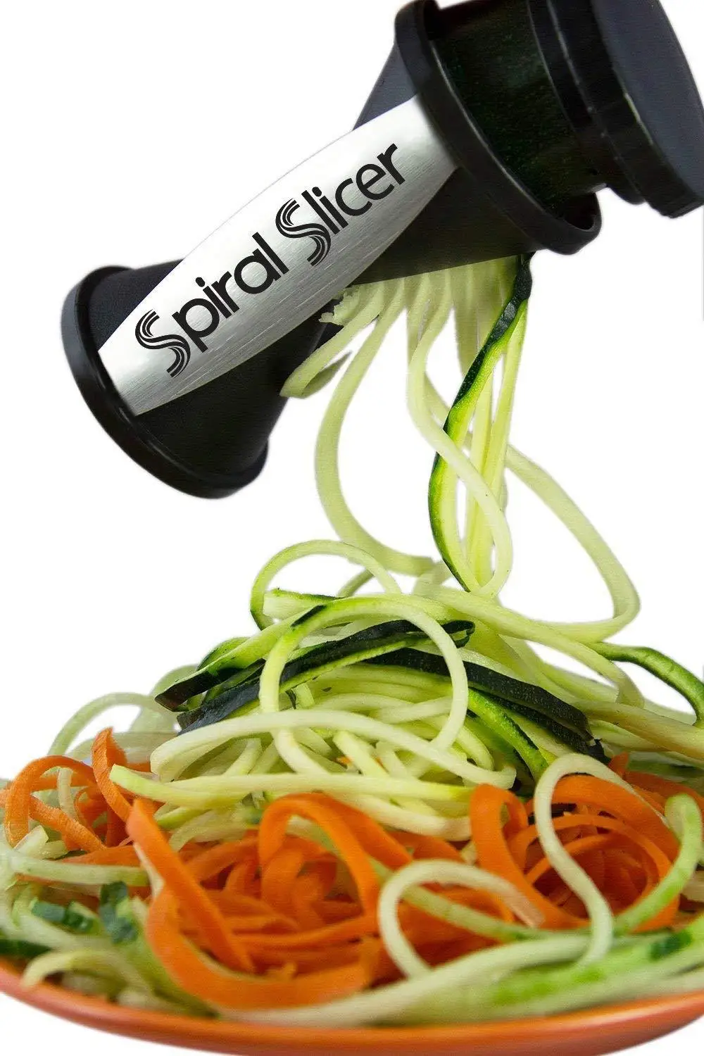 
Spiral Slicer Vegetable Zoodle Spiralizer - Veggie Noodle Maker Pasta Cutter - With Kitchen Peeler Bundle 