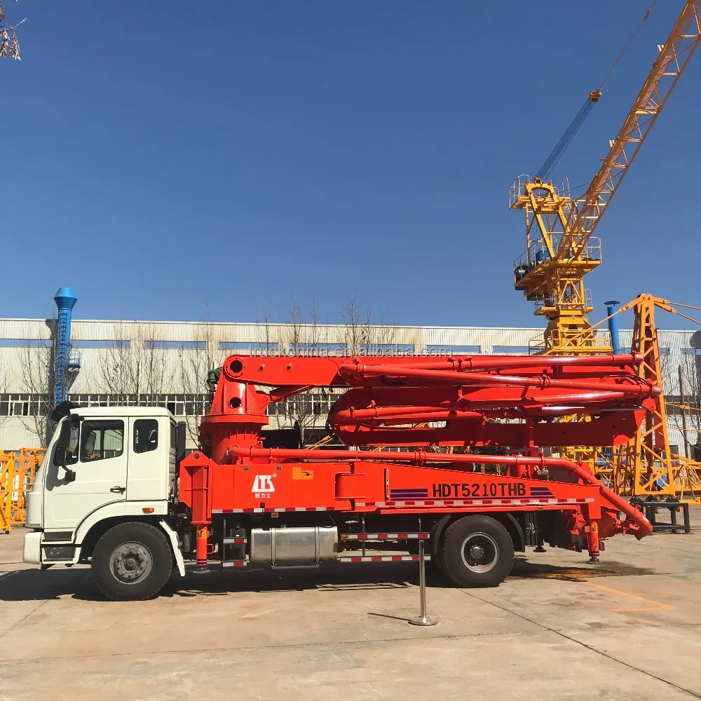 Chinese 25m 48m 52m boom concrete pump trucks