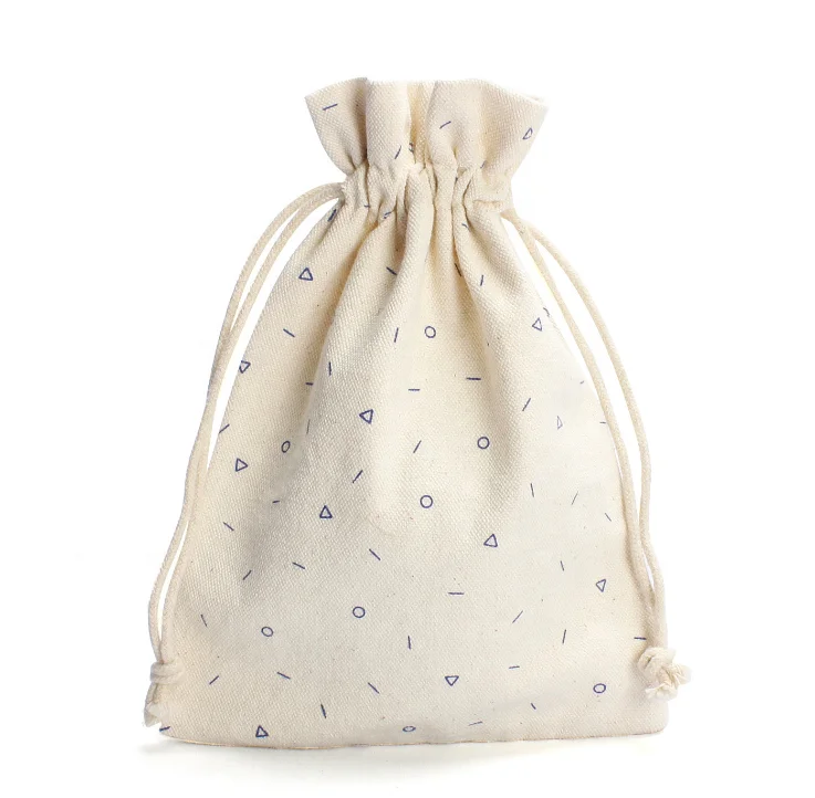 
Drawstring Bags Wedding Mini Cotton Muslin Drawstring Pouch Jewelry Gift 