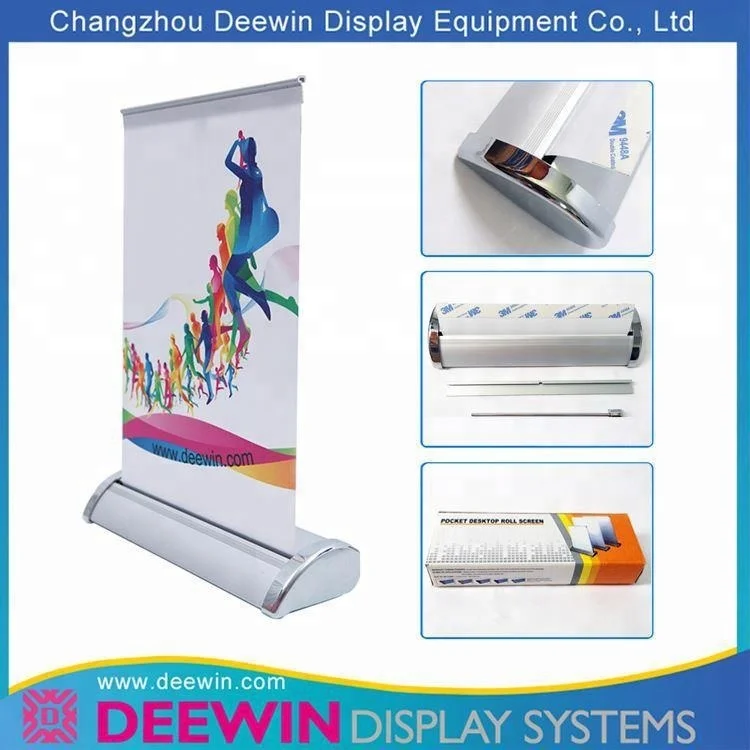 A4 A3 Настольный алюминий сворачивающийся минибаннер стол рекламный стенд для рекламного дисплея