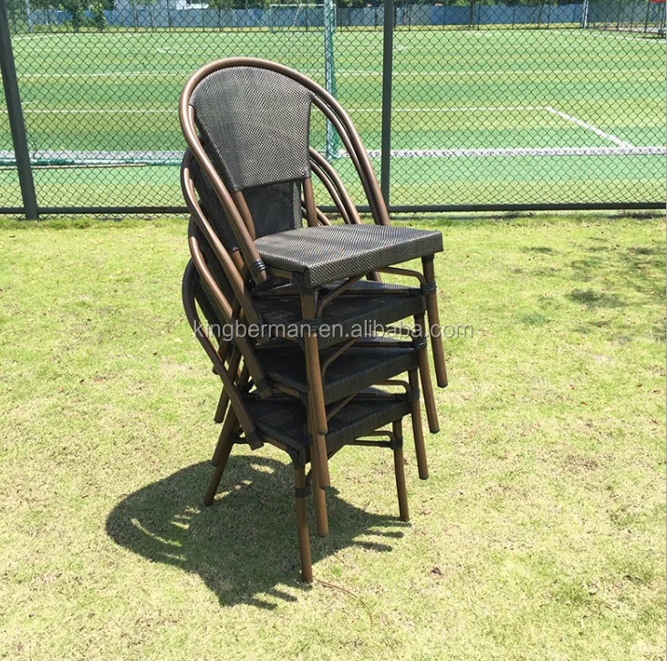 Top Selling French Bistro Chair Full Mesh Chair Used Outdoor Furniture