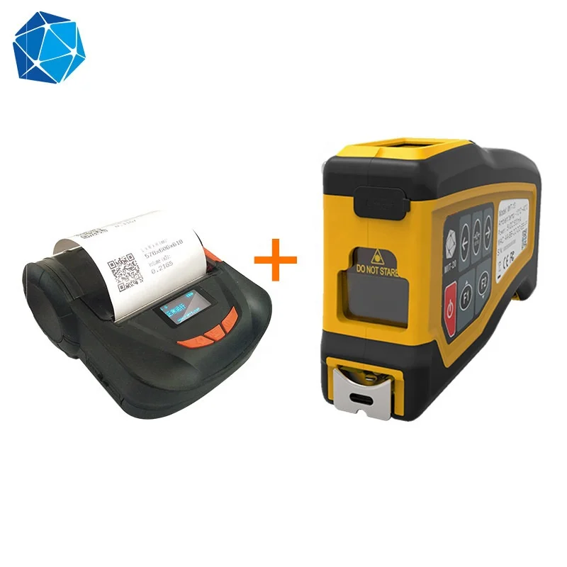 Wireless logitech 2d barcode scanner and Volume Measure Digital Tape with Display and BT printer