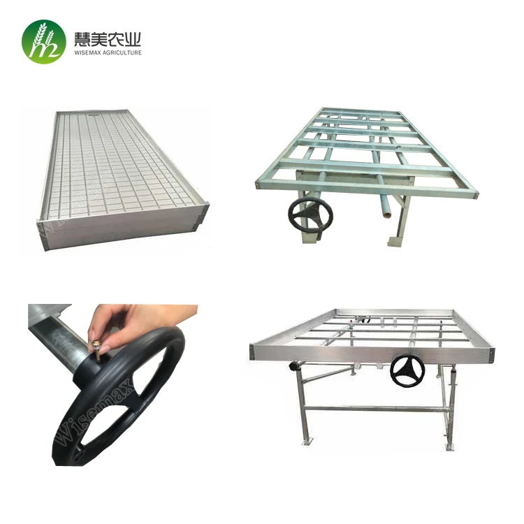Greenhouse garden ebb and flow ebb flow rolling benches with food garde ABS