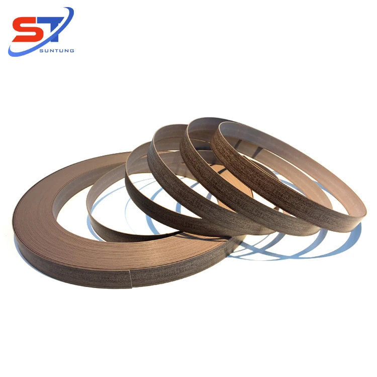 Manufacturer Wood Grain PVC Plastic Edge Binding Tape Edgebands
