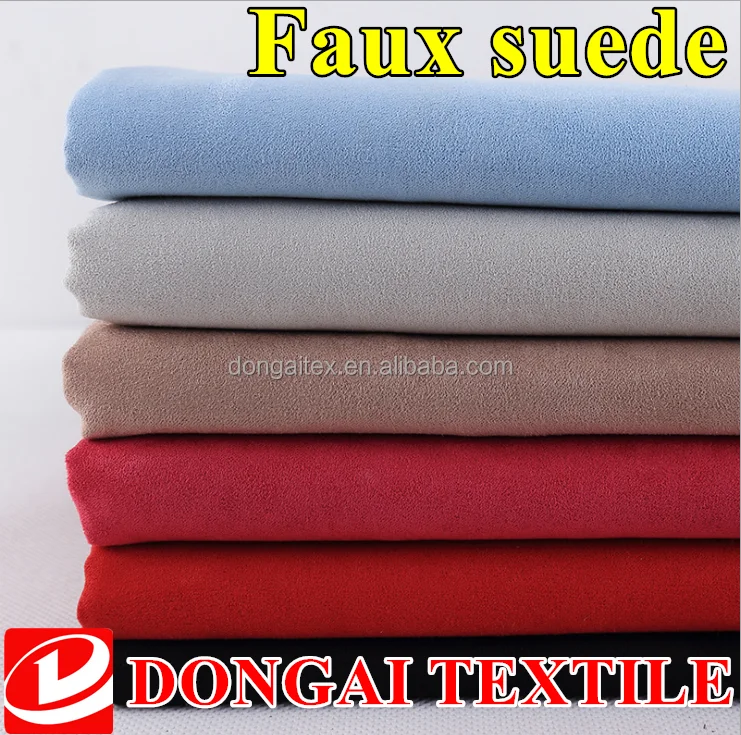 100% acrylic Microfiber fabric 100% polyester micro fleece fabric faux suede for sofa