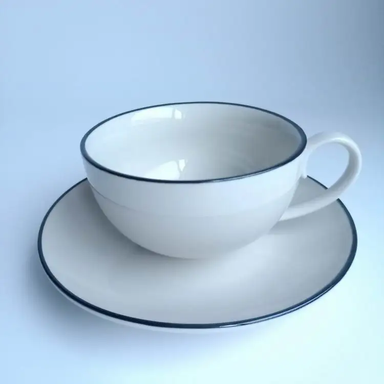 
Quality and cheap consise style Hand paintedCeramic Coffee cup and saucer set 
