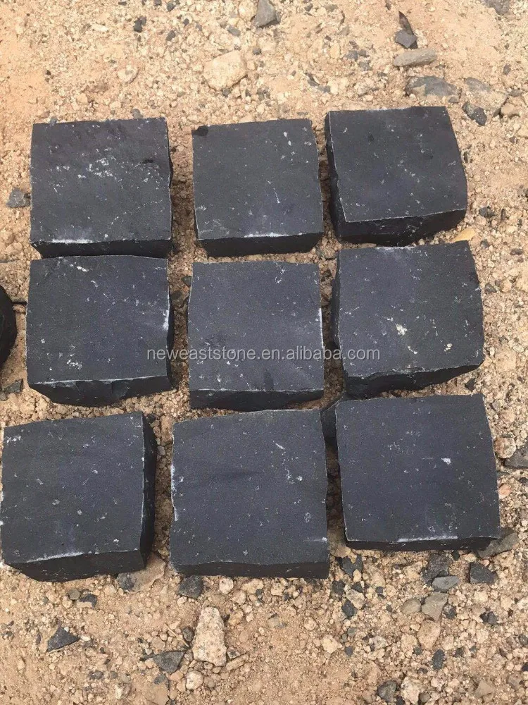 Cheap Basalt Black Cobblestone Paving