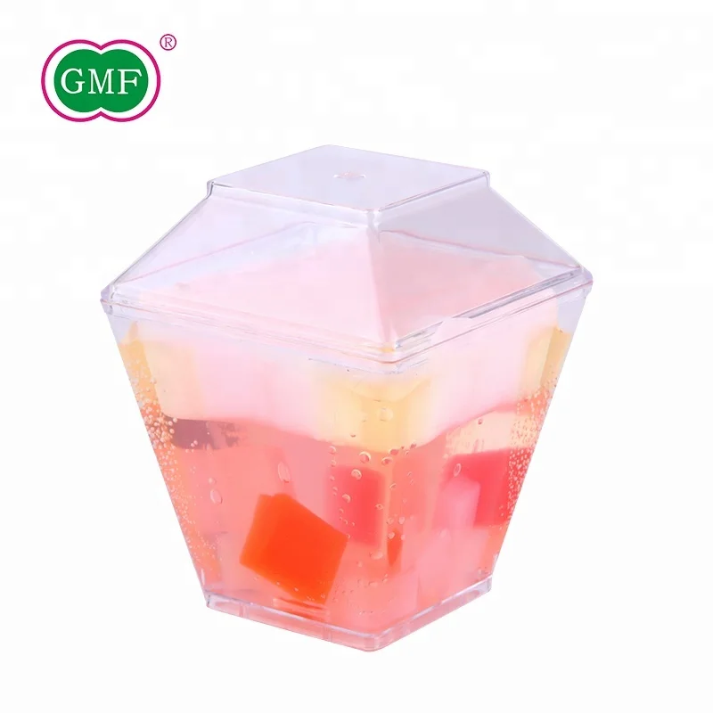 popular food grade plastic 3.5oz transparent ice cream cup with lid