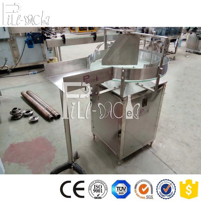 
Turn rotary bottle collector receiving accumulator table / machine / equipment / line / plant / system 