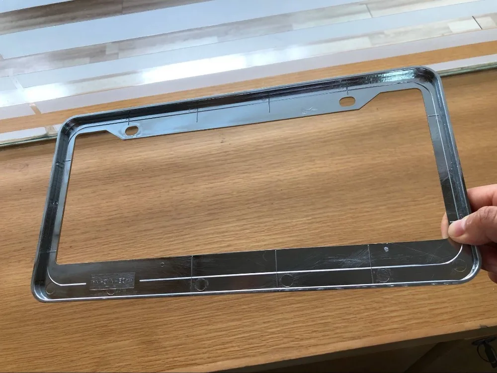2018 hot sale factory supply chrome abs license plate frame