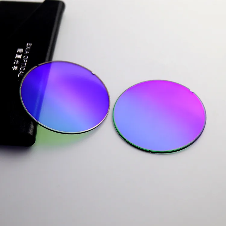 Линза Sun Blue Flash Mirror SHMC Base Curve Zero 75 мм двухцветная градиентная оптическая A40
