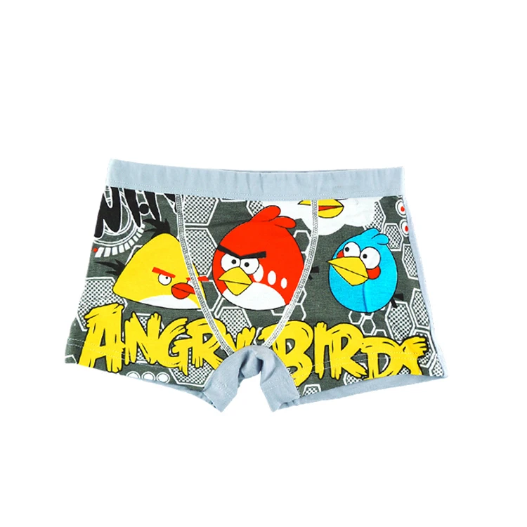 
Low MOQ high quality children carton image boxer cute boy brief underwear 