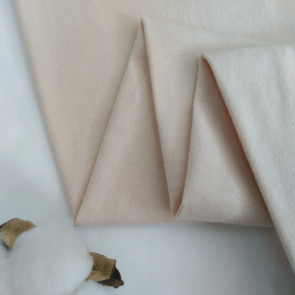 Hot Sale Fabric Free Sample WR037-1 92% Cotton 8% Spandex 180/195gsmBreathable Tshirt Cotton Elastane Fabric