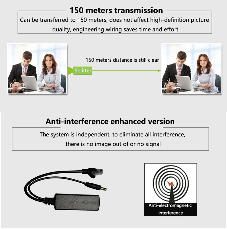 EXPED SMART Monitoring standard poe splitter 48v to 12v gigapoo Poe splitter poe switch PD Gigabit splitter