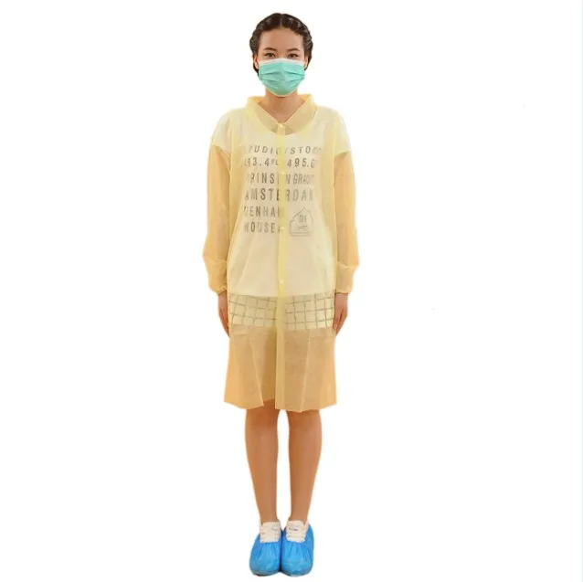 Discount Price PP Non woven Medical Surgical Gown Hospital Disposable Isolation Gown