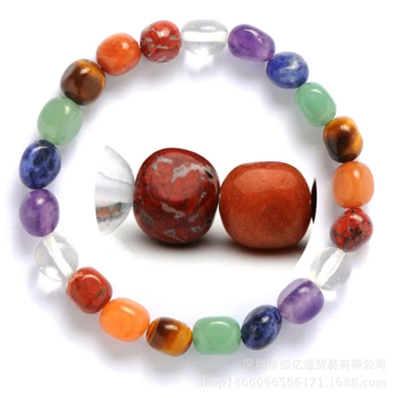 New Style Buddha Beads Natural Reiki Energy Stone 7 Chakras Yoga Bracelet